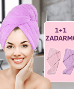 HAIRGLOW® Rýchloschnúca uteráková čiapka na vlasy: 2 za 1