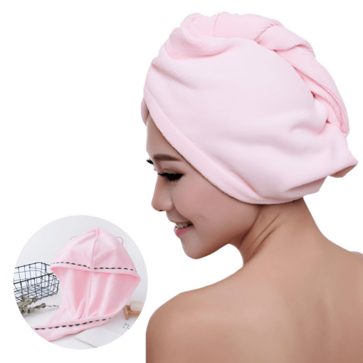 HAIRGLOW® Rýchloschnúca uteráková čiapka na vlasy: 2 za 1 - Image 8