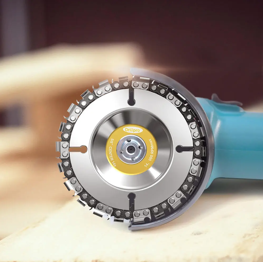 Nástavec na uhlovú brúsku s kotúčom na reťazovú pílu – Obrázok 7