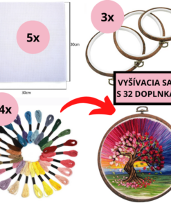 Vyšívacia sada s 32 doplnkami