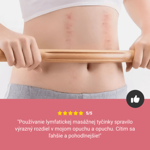 Drevená masážna tyč na lymfatické cesty 1+1 GRÁTIS - Image 7