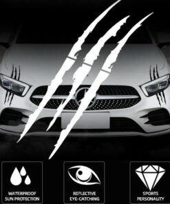 REFLEXNÉ NÁLEPKY NA AUTO MONSTERCLAW™ – 4 KS.