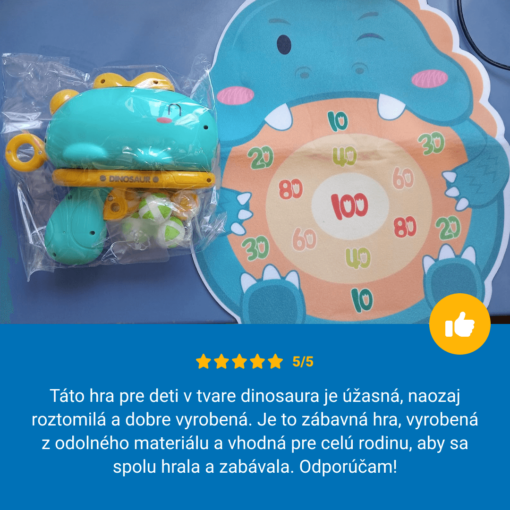 STRIEĽACIA PIŠTOĽ S LEPKAVÝMI LOPTIČKAMI DINOSAUR™ - Image 5