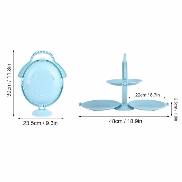 3-POSCHODOVÝ SKLADACÍ SERVÍROVACÍ PODNOS TRIOTRAY™ – Obrázok 10