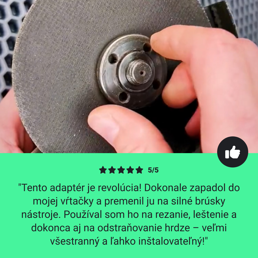 DrillGrinda™ Adaptér Uhlovej Brúsky pre Elektrickú Vŕtačku – Obrázok 6