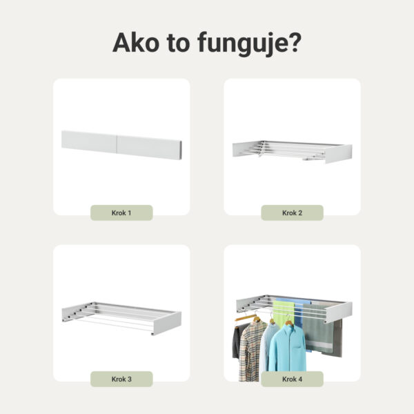 NINJARACK™ SKLADACIA NÁSTENNÁ SUŠIAČKA - Image 4