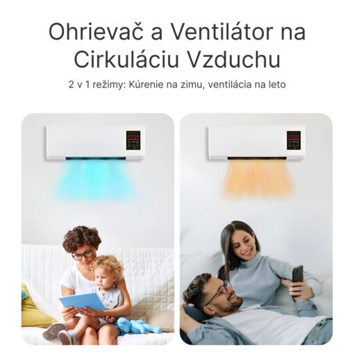 Enchantia – Ventilátor s Funkciou Kúrenia a Vetrania, Montáž Bez Náradia - Image 2