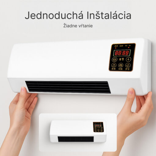 Enchantia – Ventilátor s Funkciou Kúrenia a Vetrania, Montáž Bez Náradia - Image 3