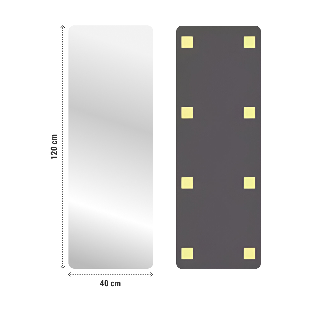 MirrorFlex™ flexibilné samolepiace akrylové zrkadlo 120 x 40 cm – Obrázok 6
