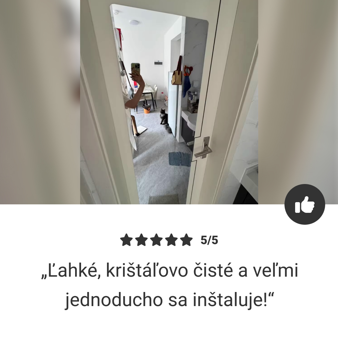 MirrorFlex™ flexibilné samolepiace akrylové zrkadlo 120 x 40 cm – Obrázok 7