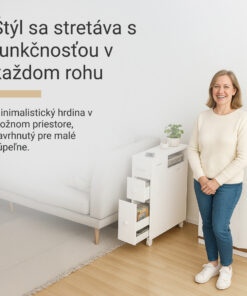 Alternative view of CornerEase™ - Úzky rohový kúpeľňový kabinet