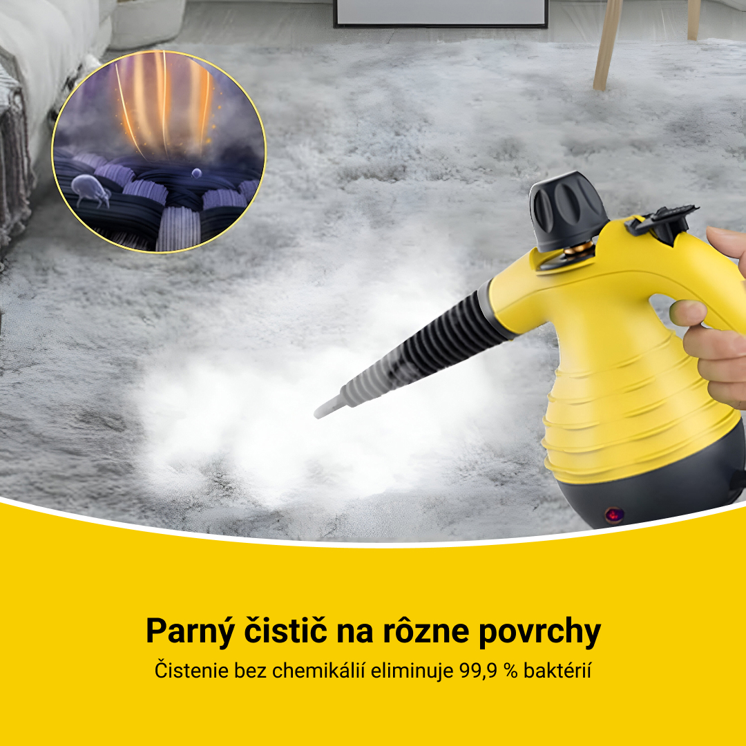 STEAMY® Tlakový parný čistič – Všetko v jednom s 9 exkluzívnymi doplnkami – Obrázok 2