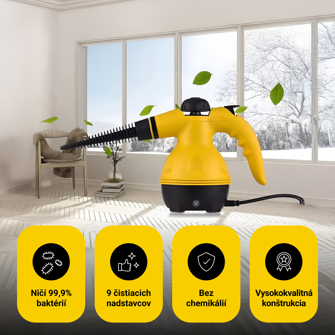 STEAMY® Tlakový parný čistič – Všetko v jednom s 9 exkluzívnymi doplnkami – Obrázok 5