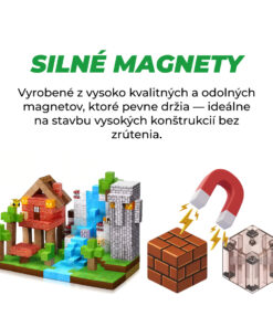 Alternative view of BuildEase™ - Magnetické Stavebné Bloky