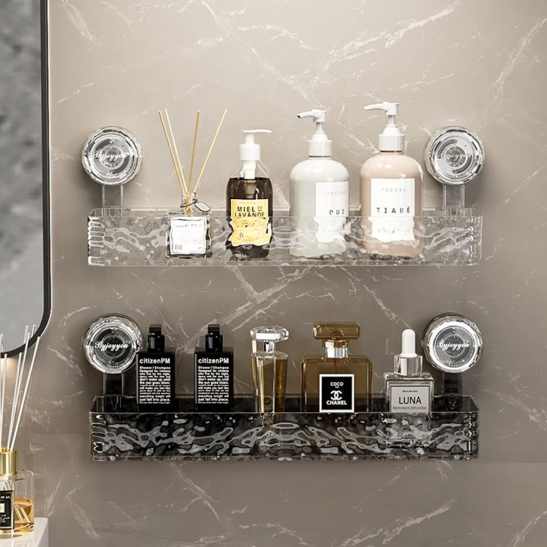 Priehľadný košík s prísavkou LotionRack™ – Obrázok 3