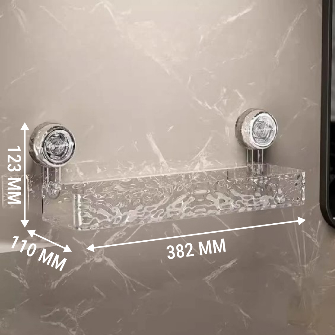 Priehľadný košík s prísavkou LotionRack™ – Obrázok 5