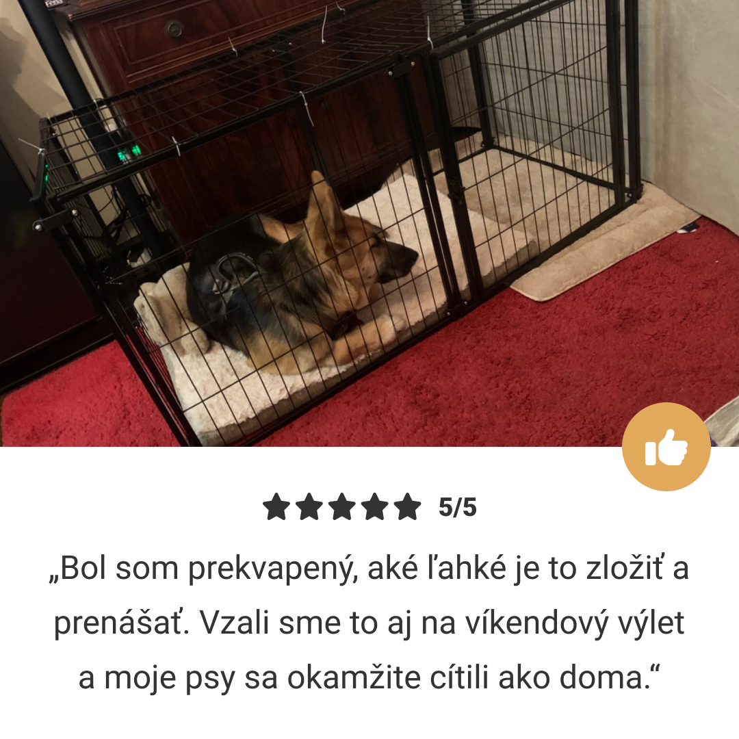 Pawz™ - Skladací multifunkčný ohrádka pre psov s dverami a odnímateľnou strechou – Obrázok 6