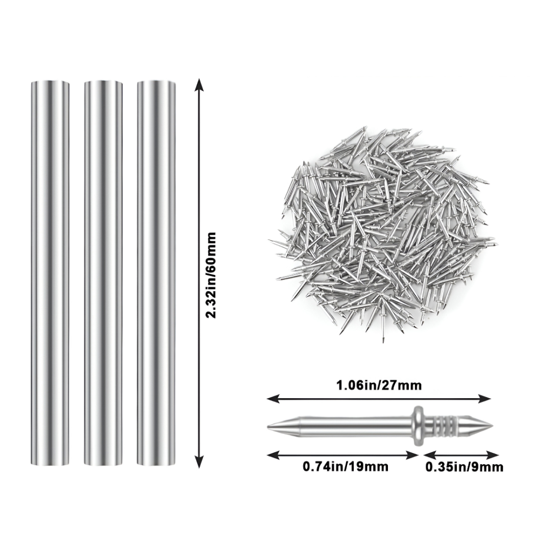 Naox™ - Sada 500 dvojitých klincov na soklové lišty s nástrojmi – Obrázok 5