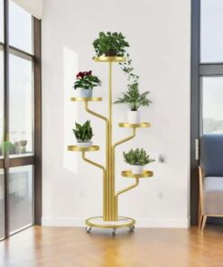Alternative view of Floro™ - Elegantný stojan na rastliny s 5 úrovňami a kolieskami