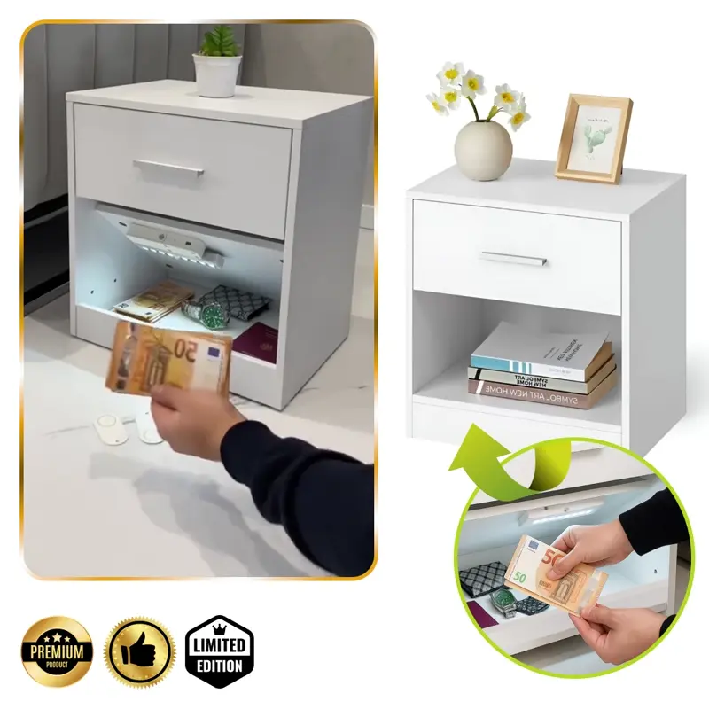 NovaCasa™ – Inteligentný nočný stolík so skrytým priečinkom